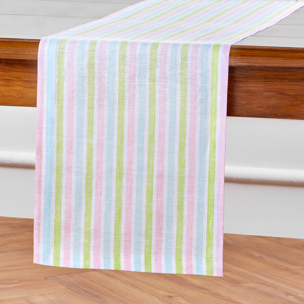 Palm Beach Stripe Table Runner