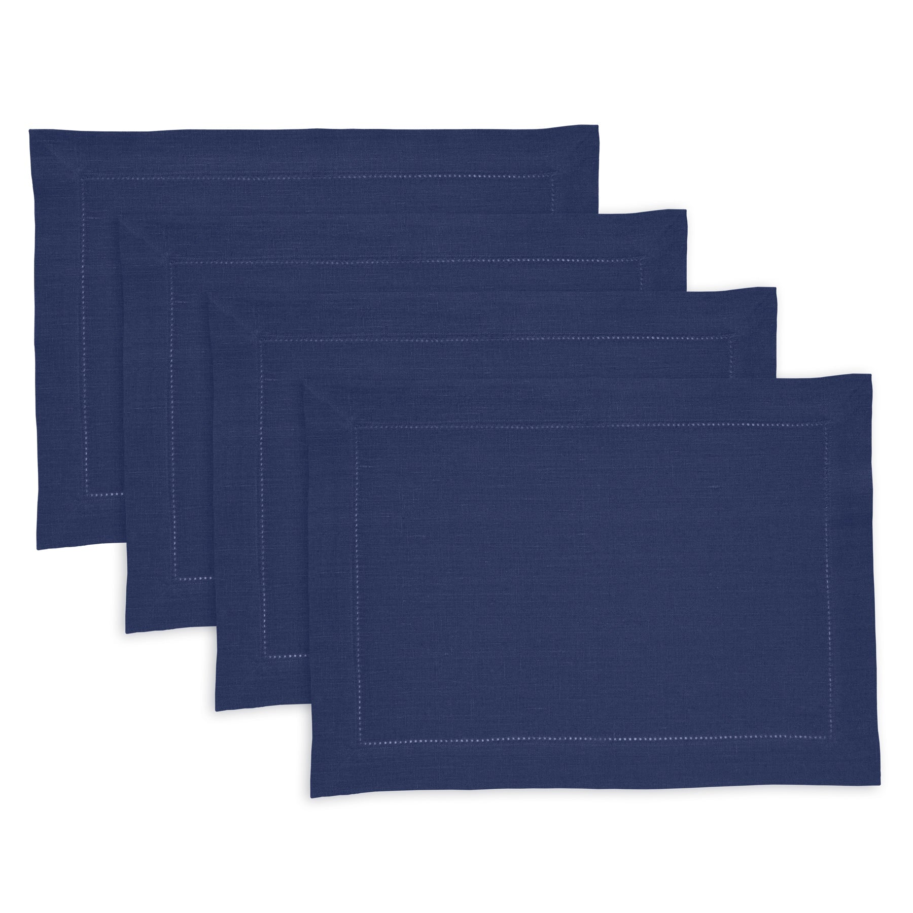 Medium Weight Hemstitch Placemats, Set of 4