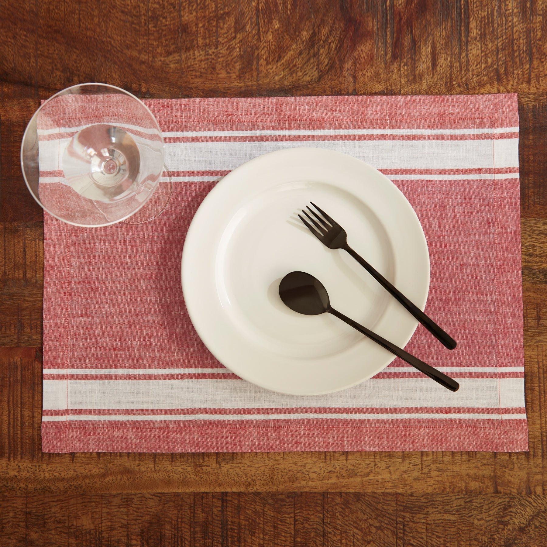 Farmhouse Stripe Placemats, Set of 4