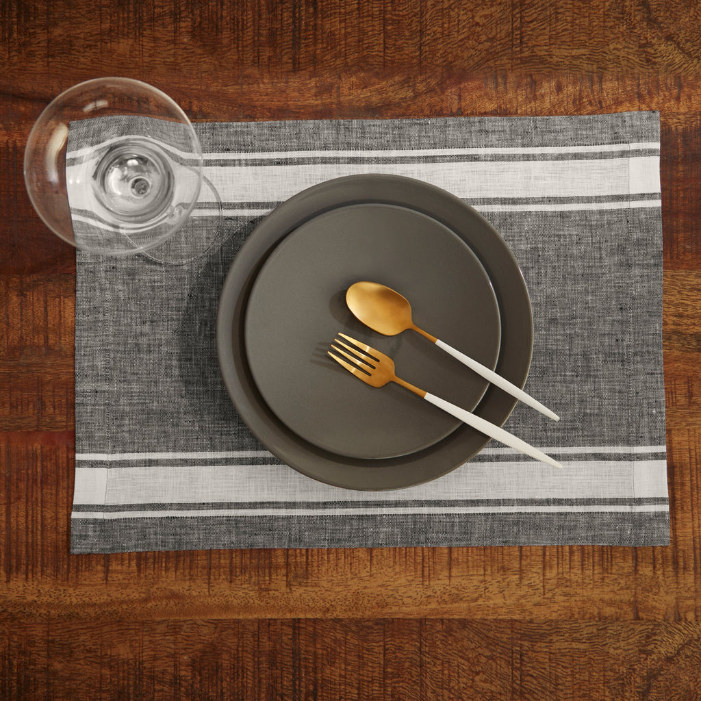 Farmhouse Stripe Placemats, Set of 4