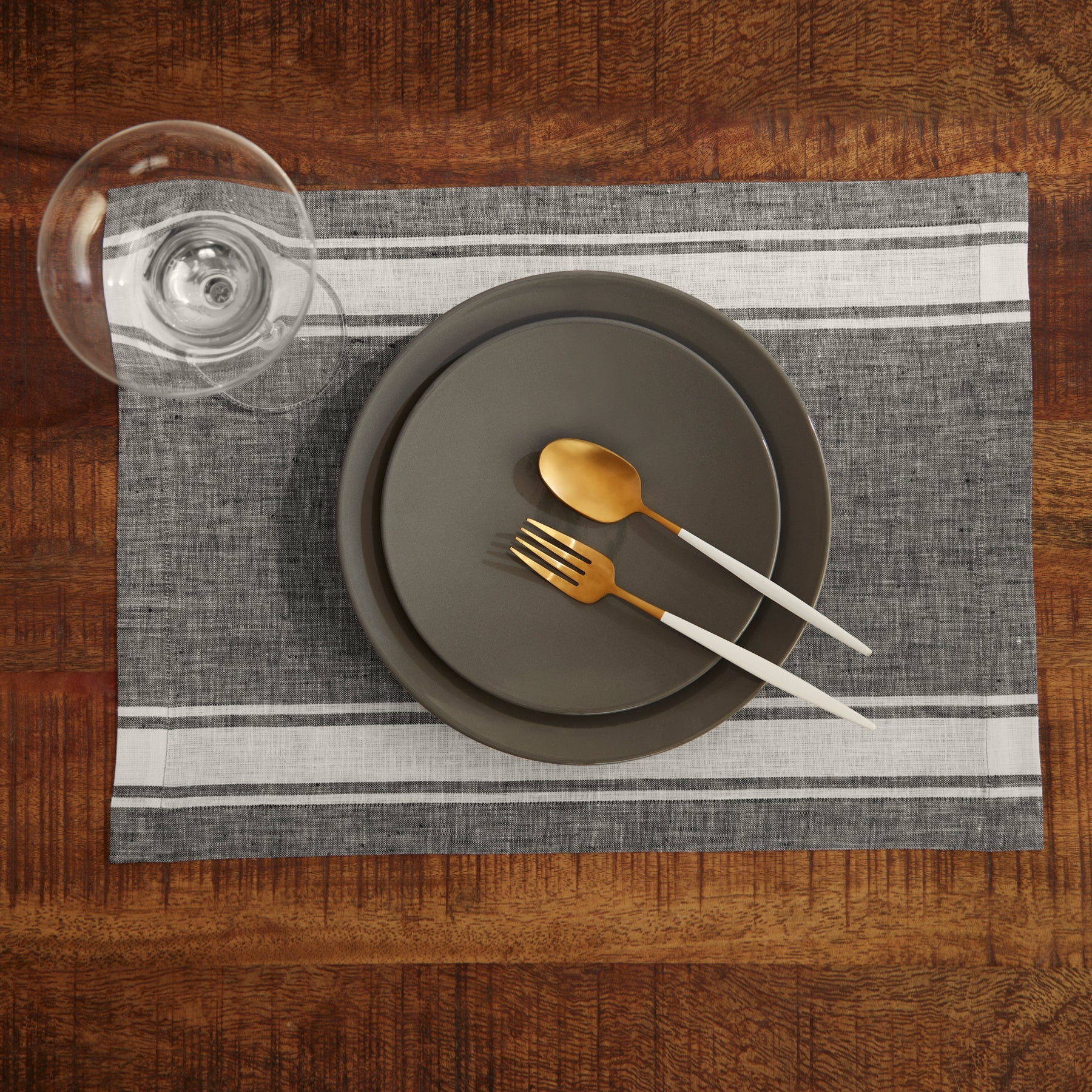 Farmhouse Stripe Placemats, Set of 4
