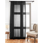 Sheer Curtains Black