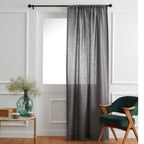 Linen Curtains Chambray Black