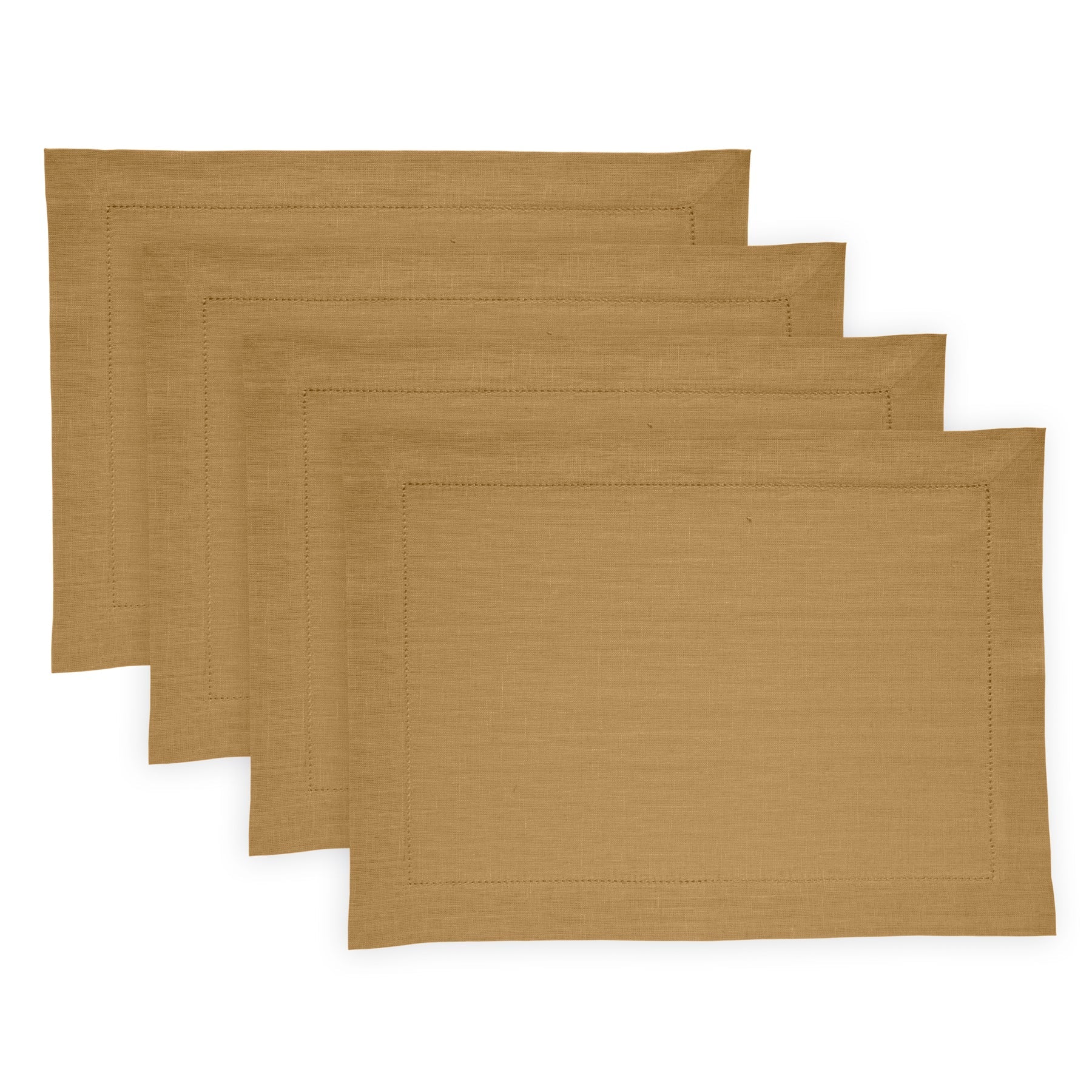 Medium Weight Hemstitch Placemats, Set of 4