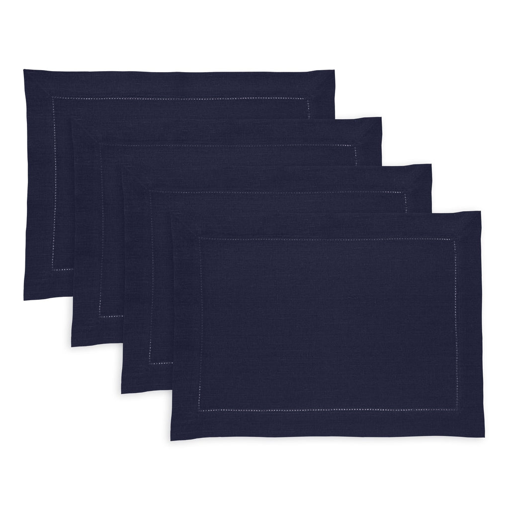 Medium Weight Hemstitch Placemats, Set of 4