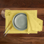 Linen Double Hemstitch Napkins, Set of 4