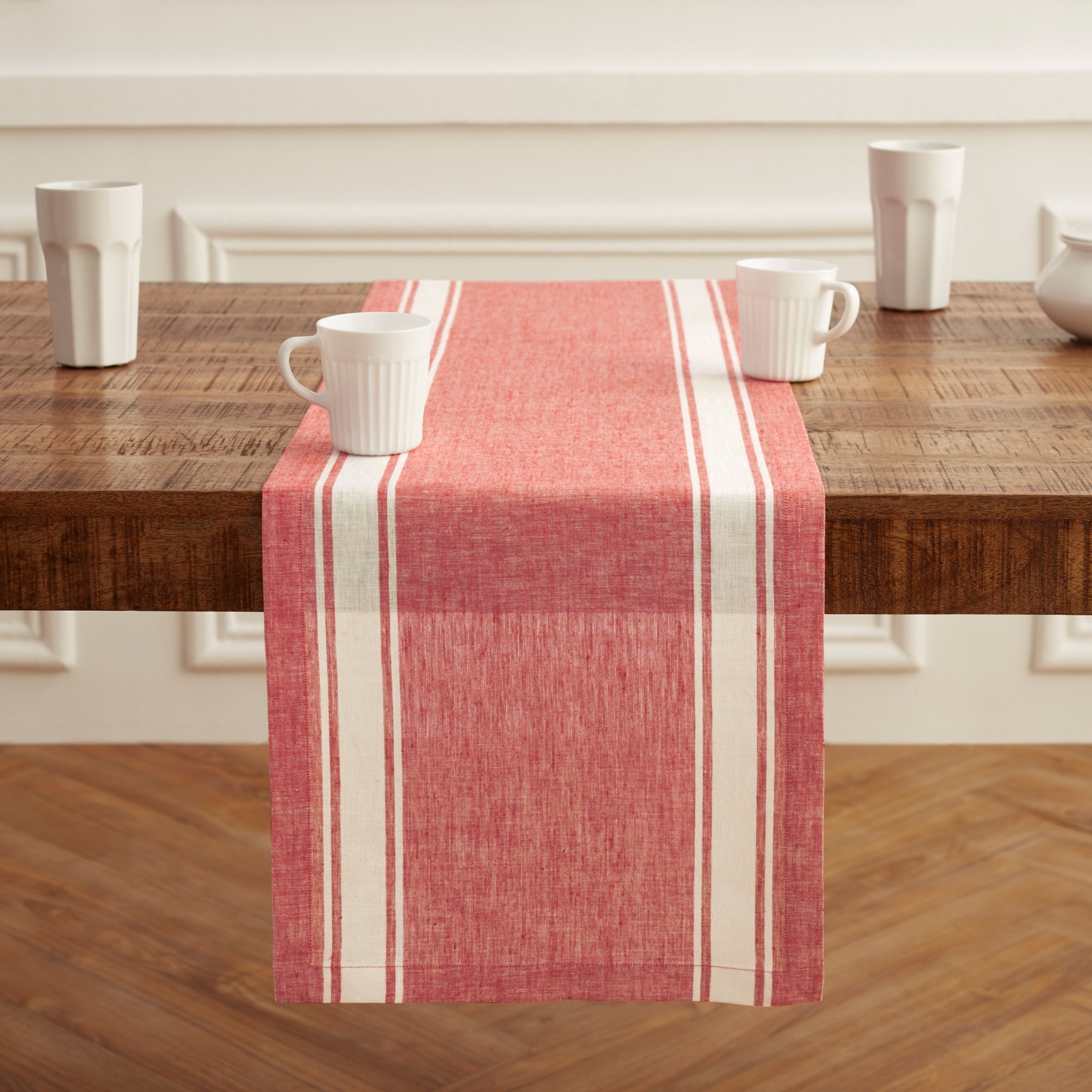 Farmhouse Stripe Table Runner