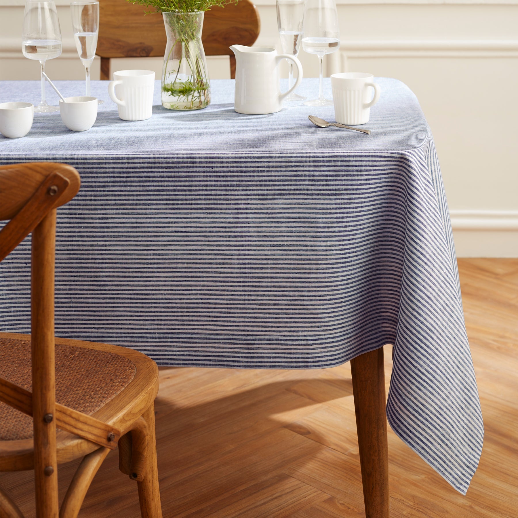 Narrow Stripe Tablecloth