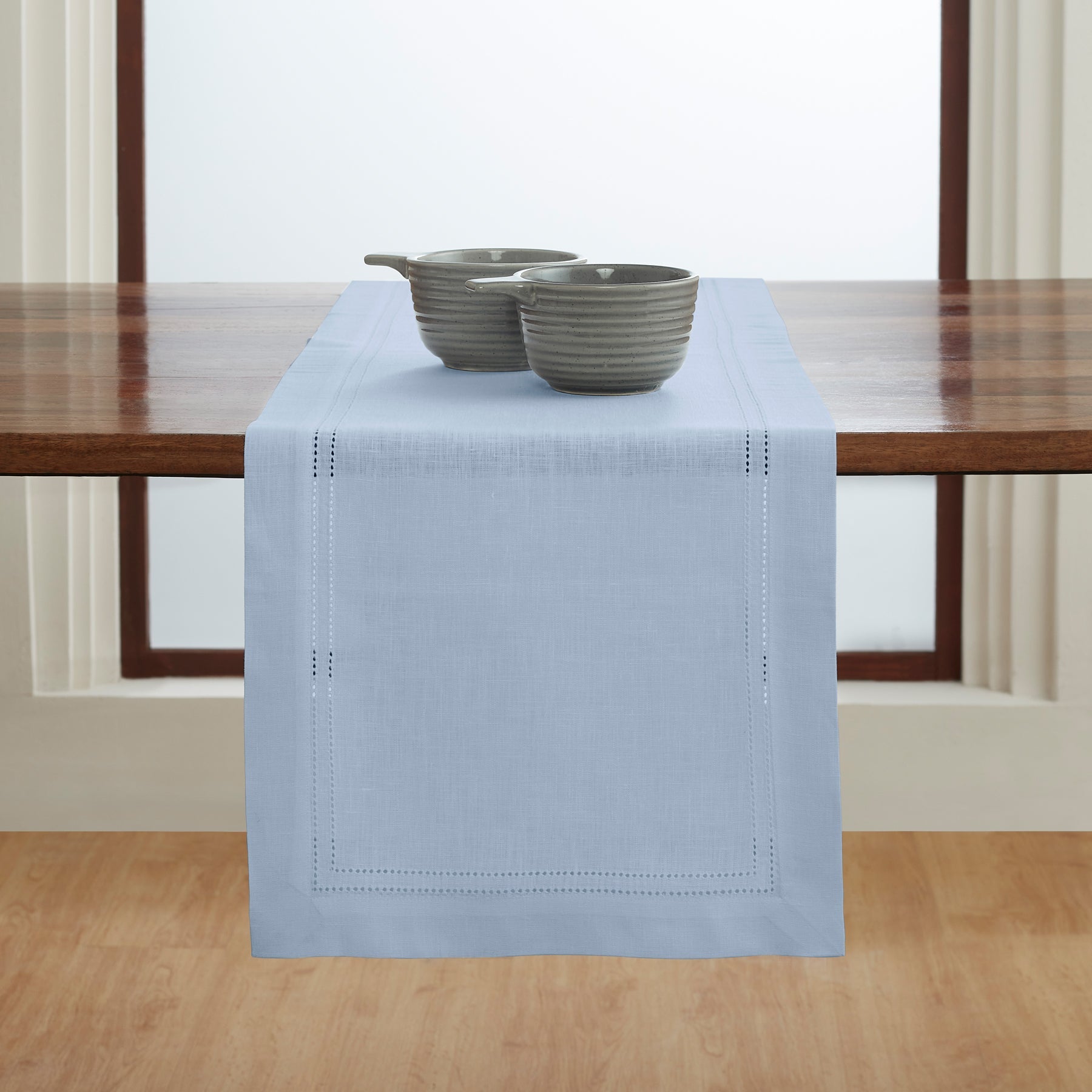 Linen Double Hemstitch Table Runner