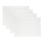 Medium Weight Hemstitch Placemats, Set of 4