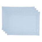 Linen Double Hemstitch Placemats, Set of 4