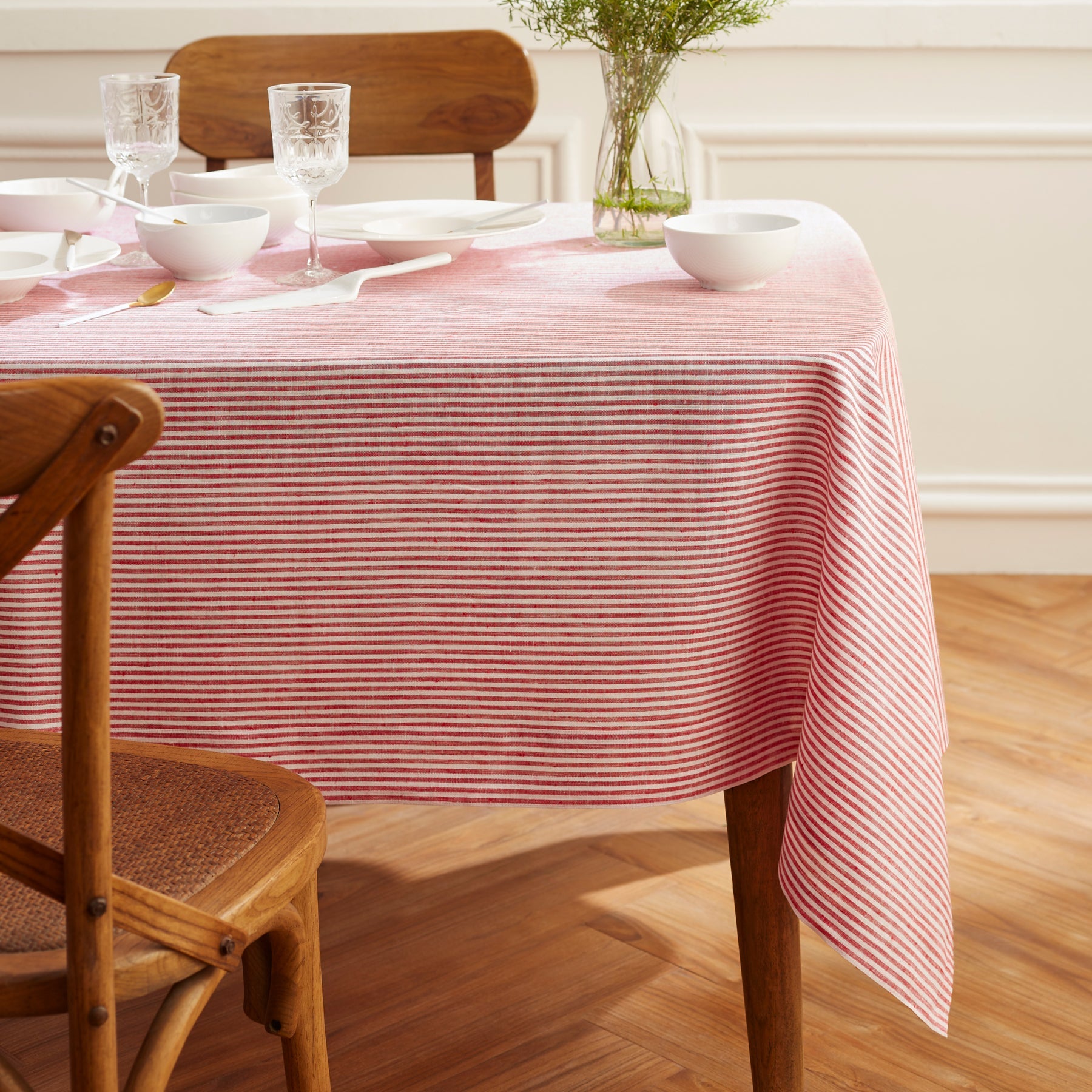 Narrow Stripe Tablecloth