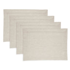 Medium Weight Hemstitch Placemats, Set of 4
