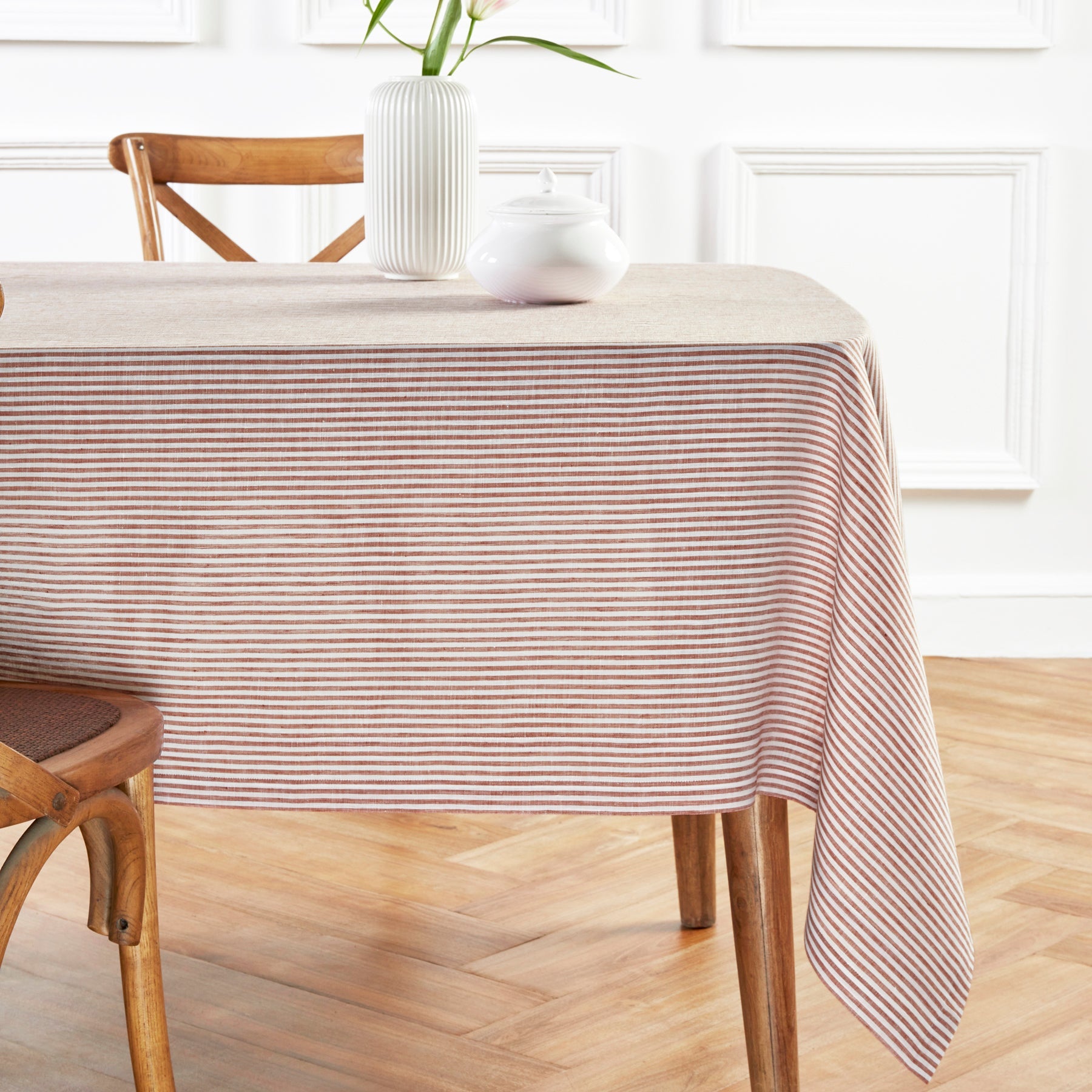 Narrow Stripe Tablecloth
