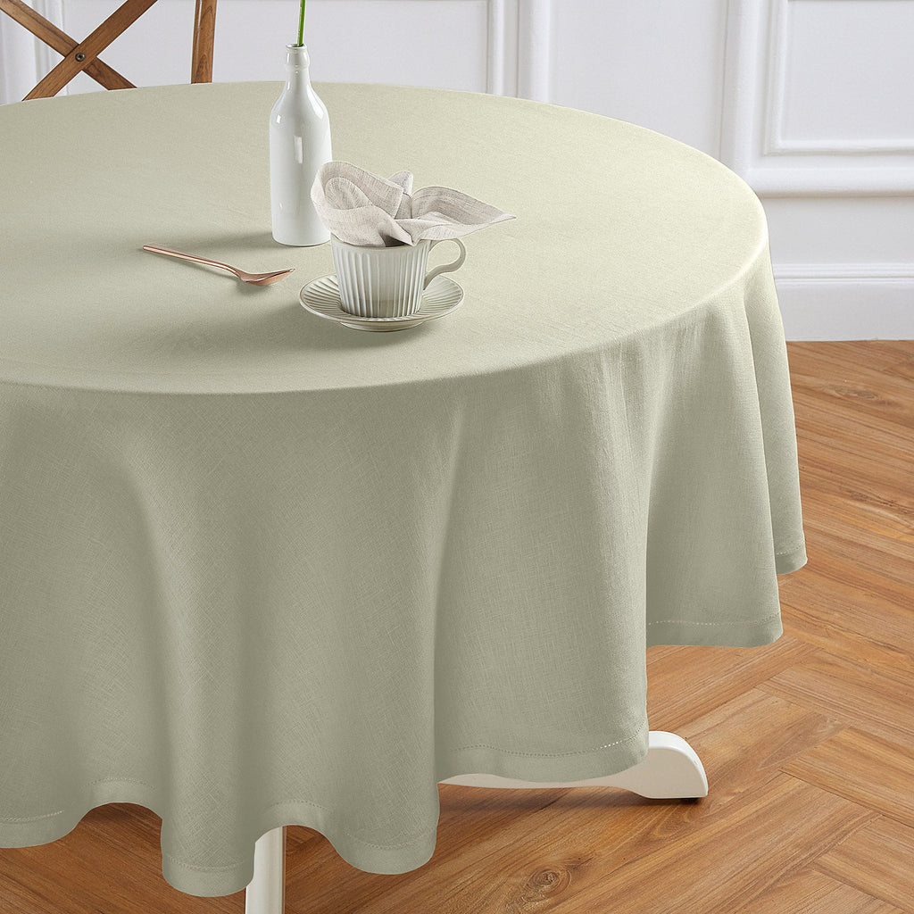Sonoma Hemstitch Round Tablecloth