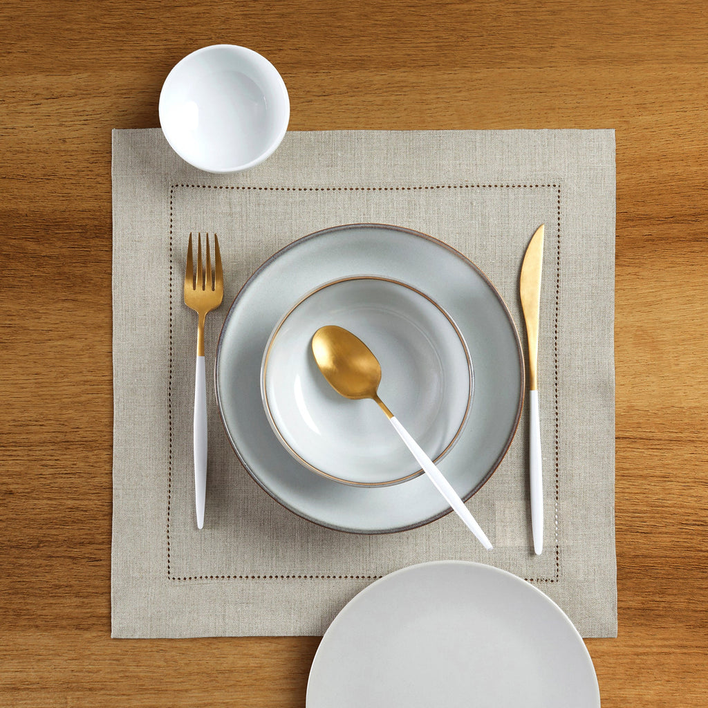 Classic Hemstitch Square Placemats, Set of 4
