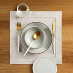 Classic Hemstitch Square Placemats, Set of 4