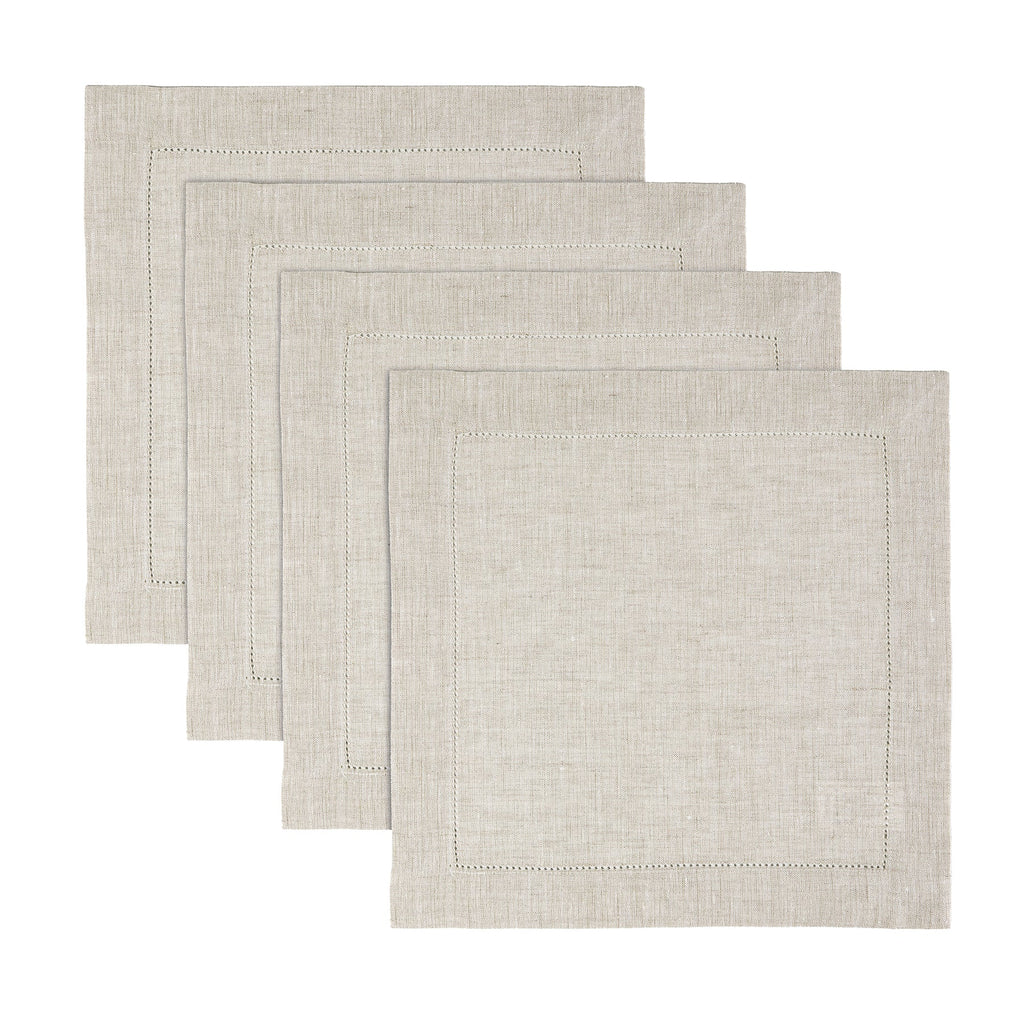 Classic Hemstitch Square Placemats, Set of 4
