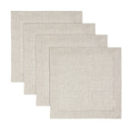 Classic Hemstitch Square Placemats, Set of 4