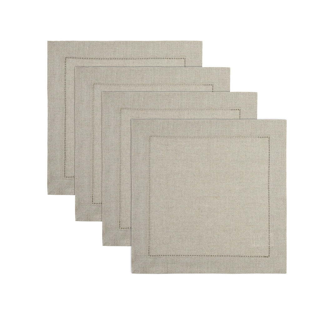 Classic Hemstitch Square Placemats, Set of 4