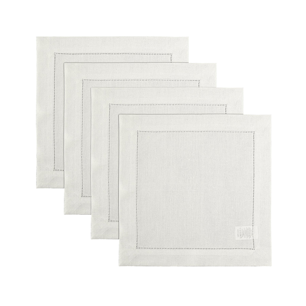 Classic Hemstitch Square Placemats, Set of 4