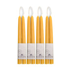 Hand-Dipped Beeswax Taper Candles - Bulk 4-Pair Bundle