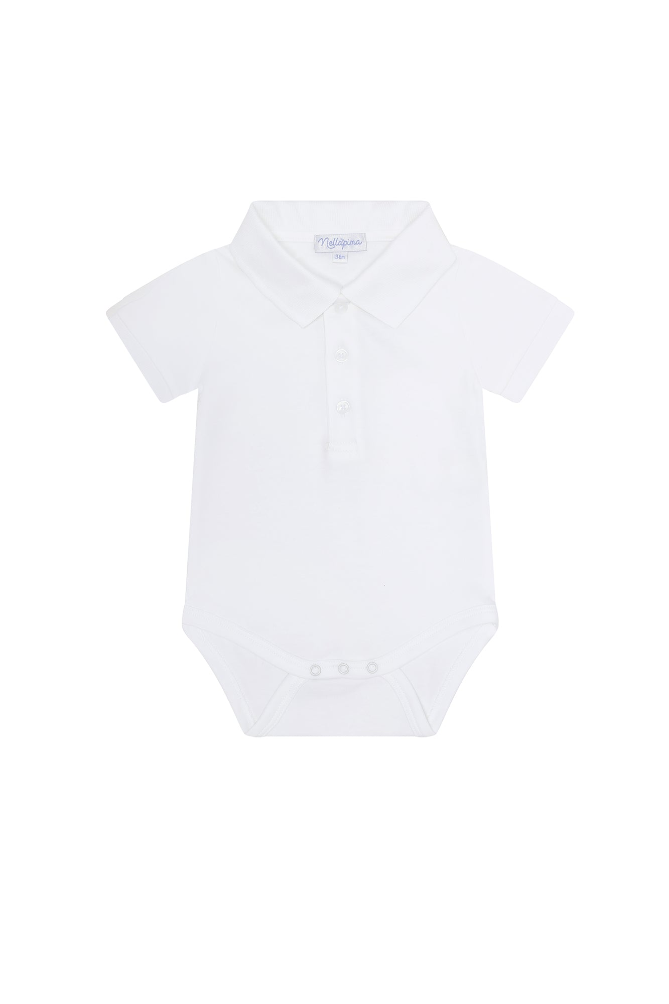 White Boy Short Sleeve Onesie White