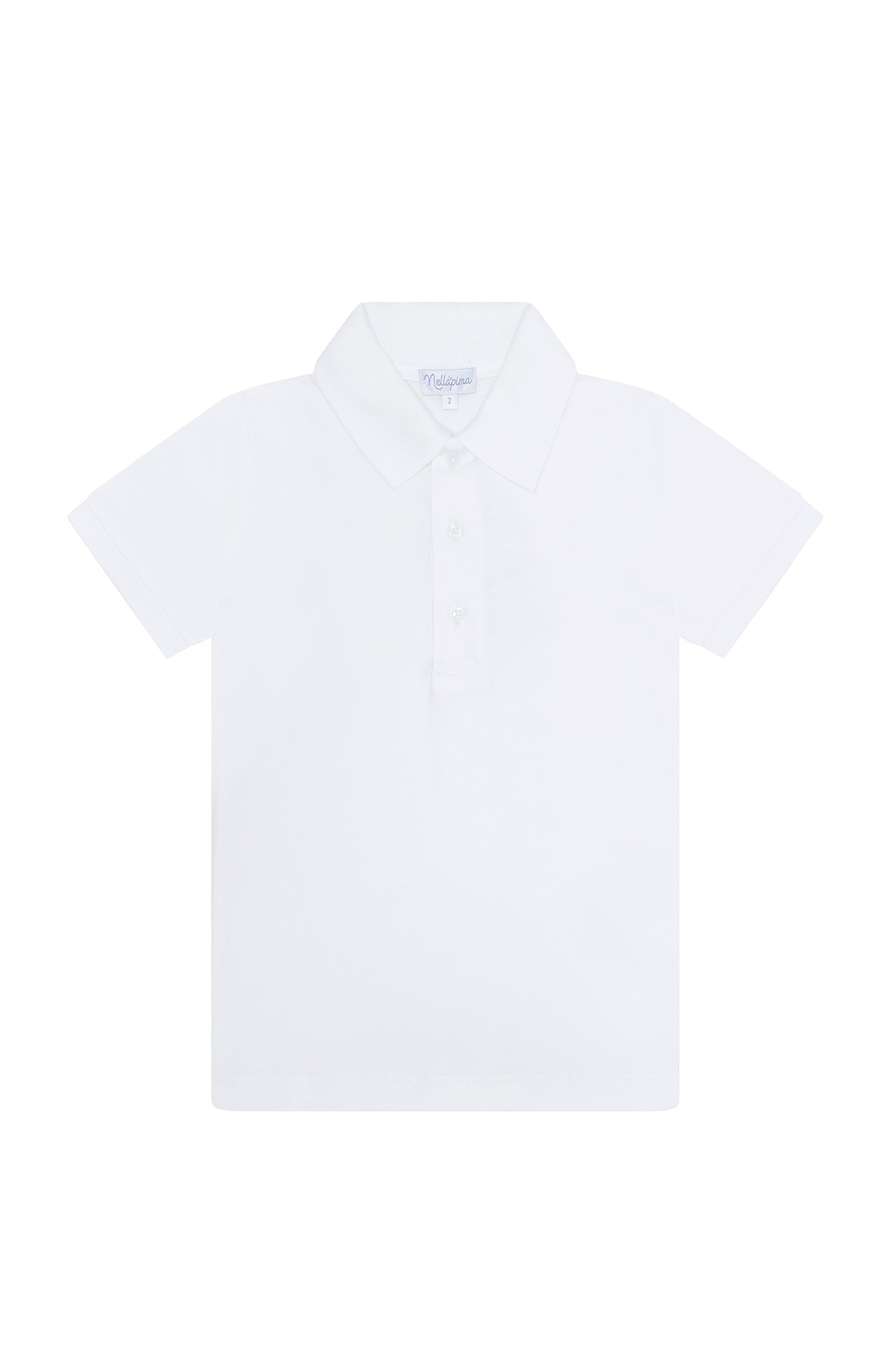 White Pima Cotton Polo Shirt White