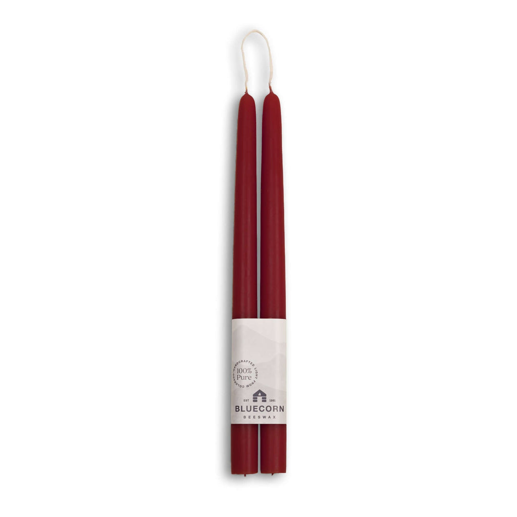 Hand-Dipped Beeswax Taper Candles - 1 Pair