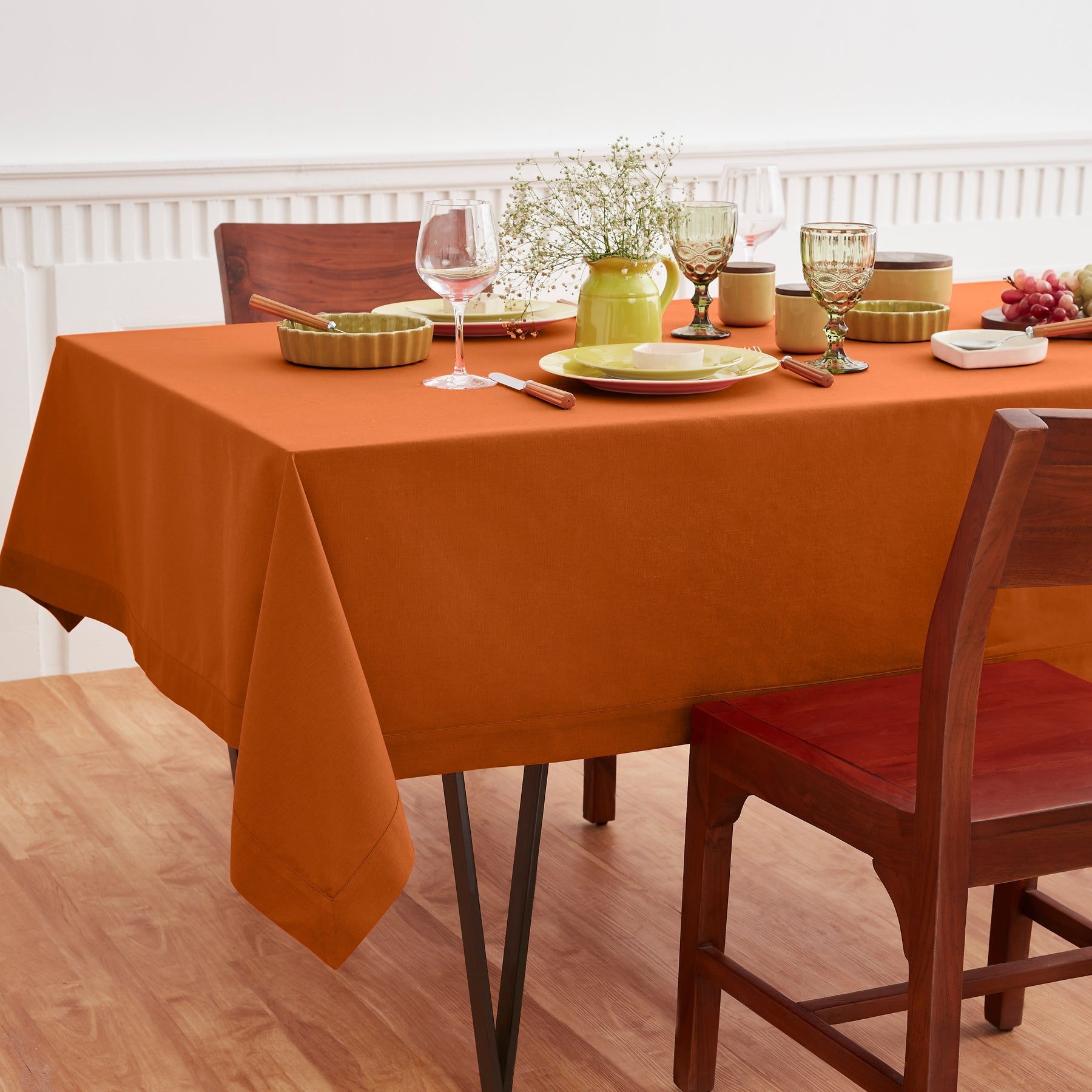 Dru Cotton Linen Tablecloth