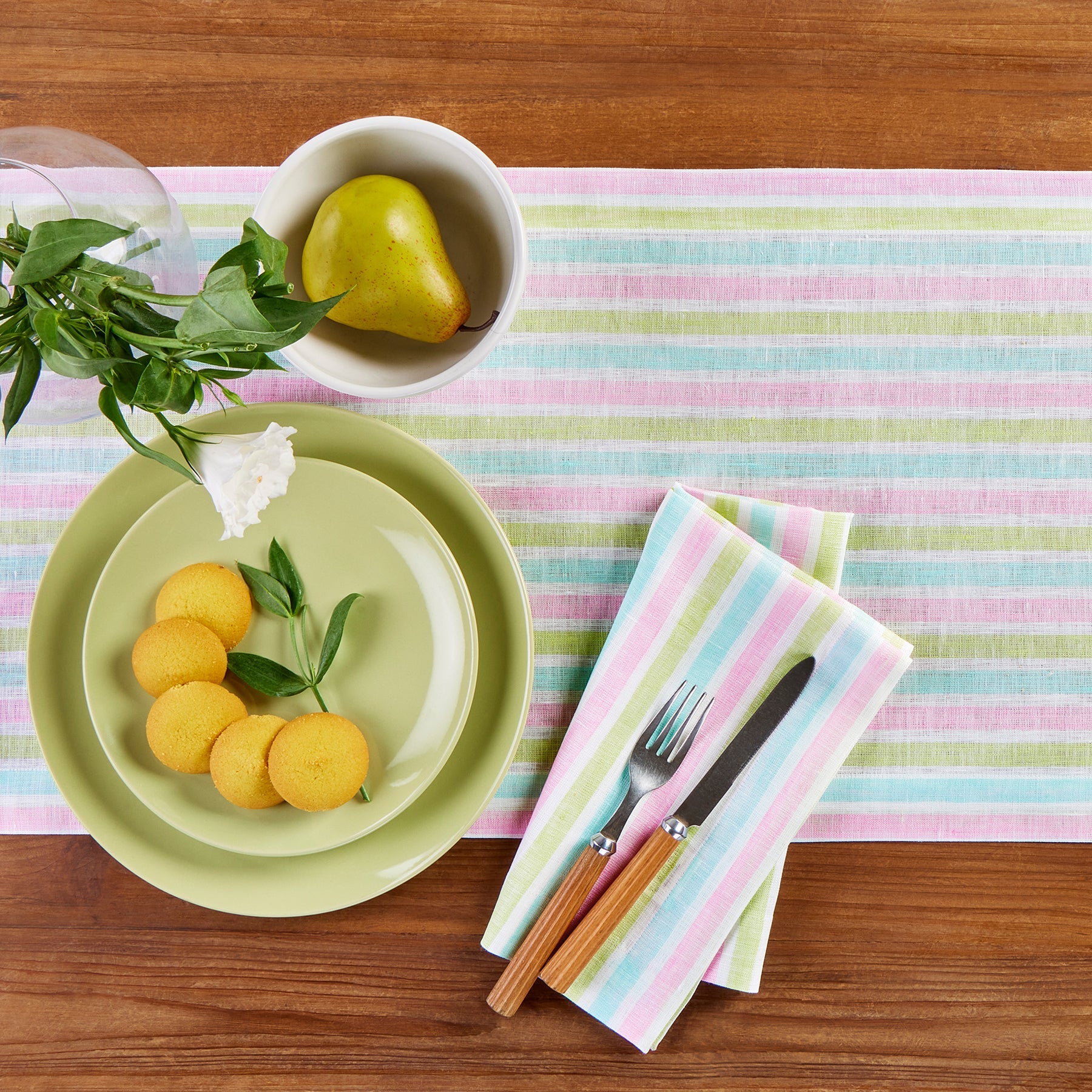 Palm Beach Stripe Table Runner
