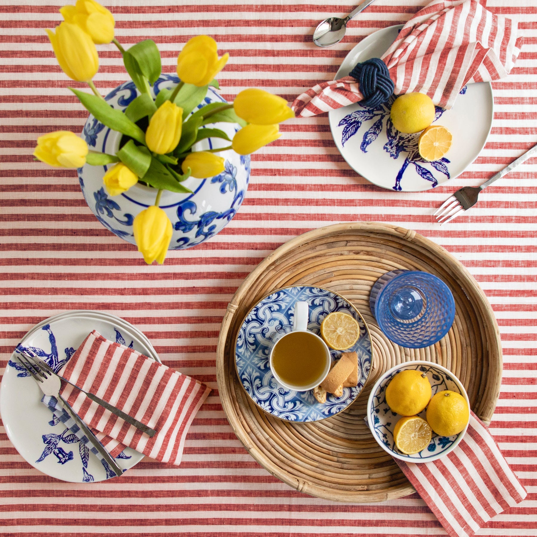 Amalfi Stripe Tablecloth
