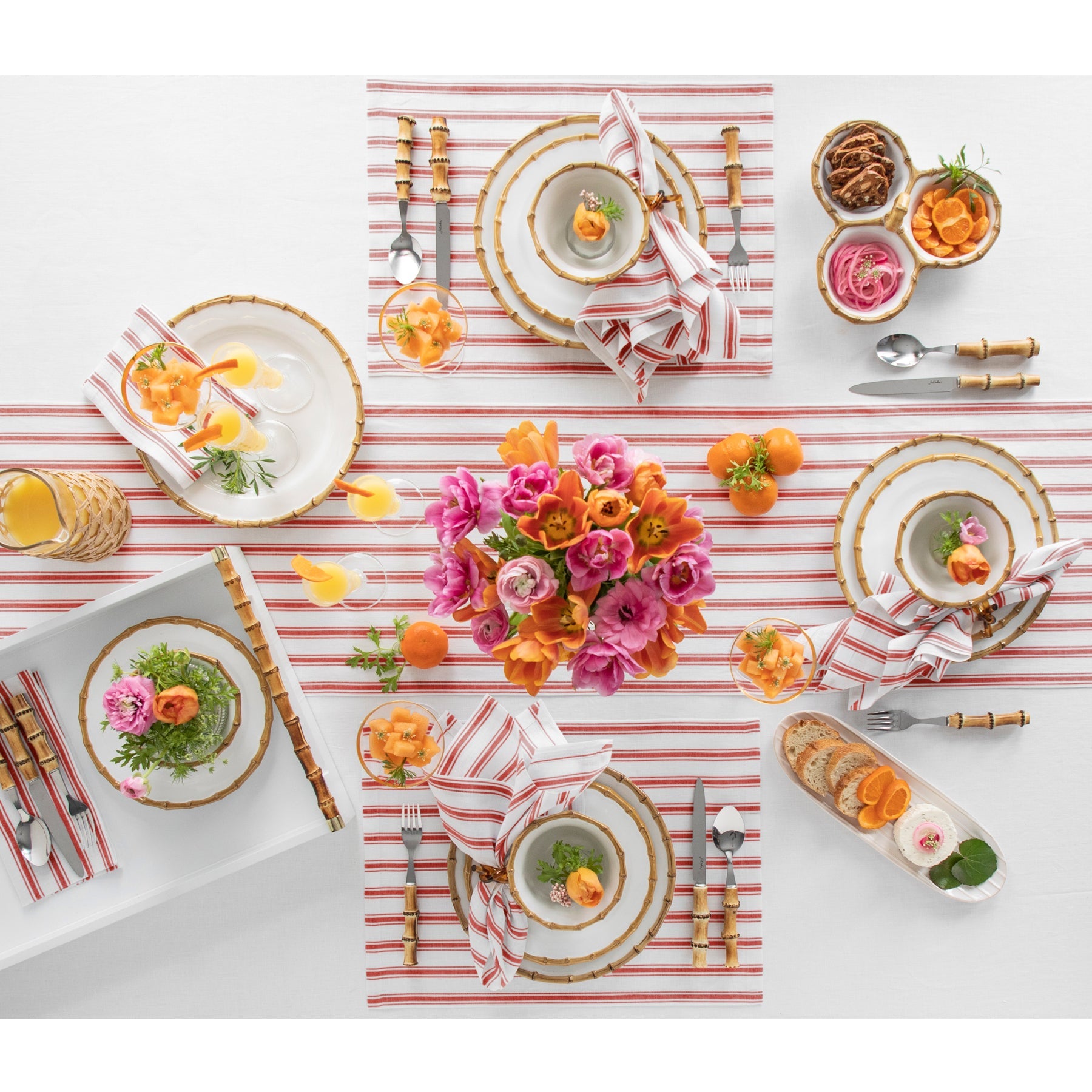 Capri Ticking Stripe Table Runner