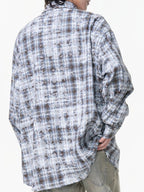 Men's Plus Size Plaid Button Up Long Sleeve Shirt