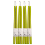 Hand-Dipped Beeswax Taper Candles - Bulk 4-Pair Bundle