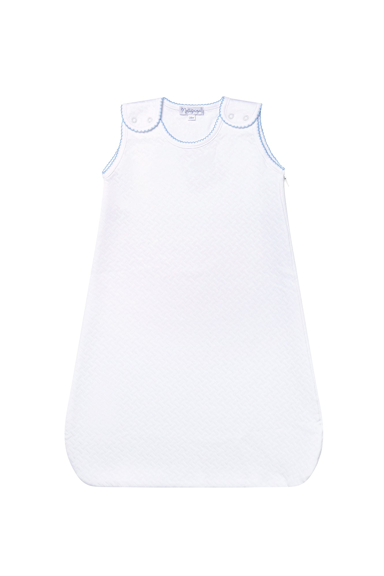 Basket Weave Quilted Baby Sack Blue PT