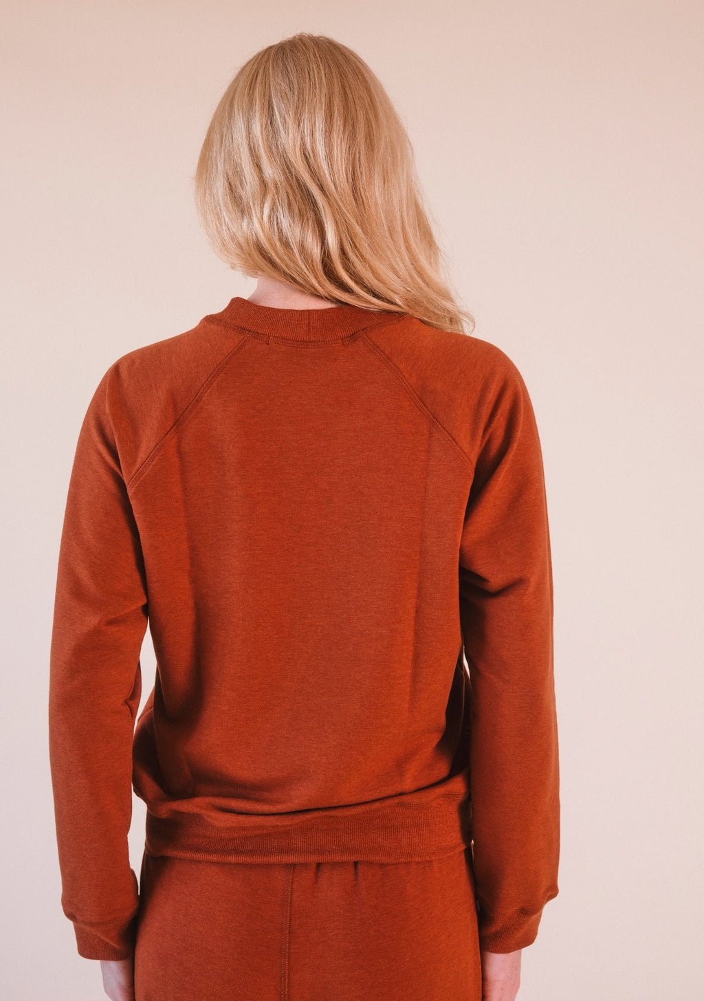 Agnes Raglan Organic Cotton + Tencel™ Sweatshirt - Rust