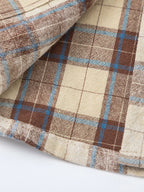 Men's Plaid Button Up Long Sleeve Shirt