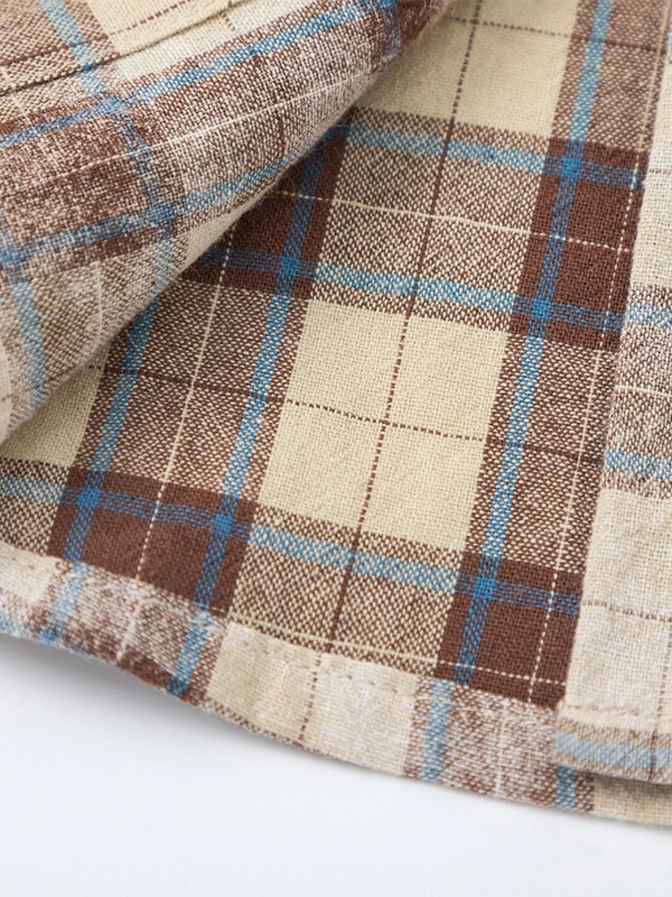 Men's Plaid Button Up Long Sleeve Shirt