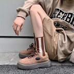 Contrast Striped Crew Socks