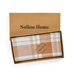 Fall Harvest Plaid Table Throw