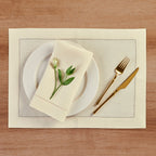 Medium Weight Hemstitch Placemats, Set of 4