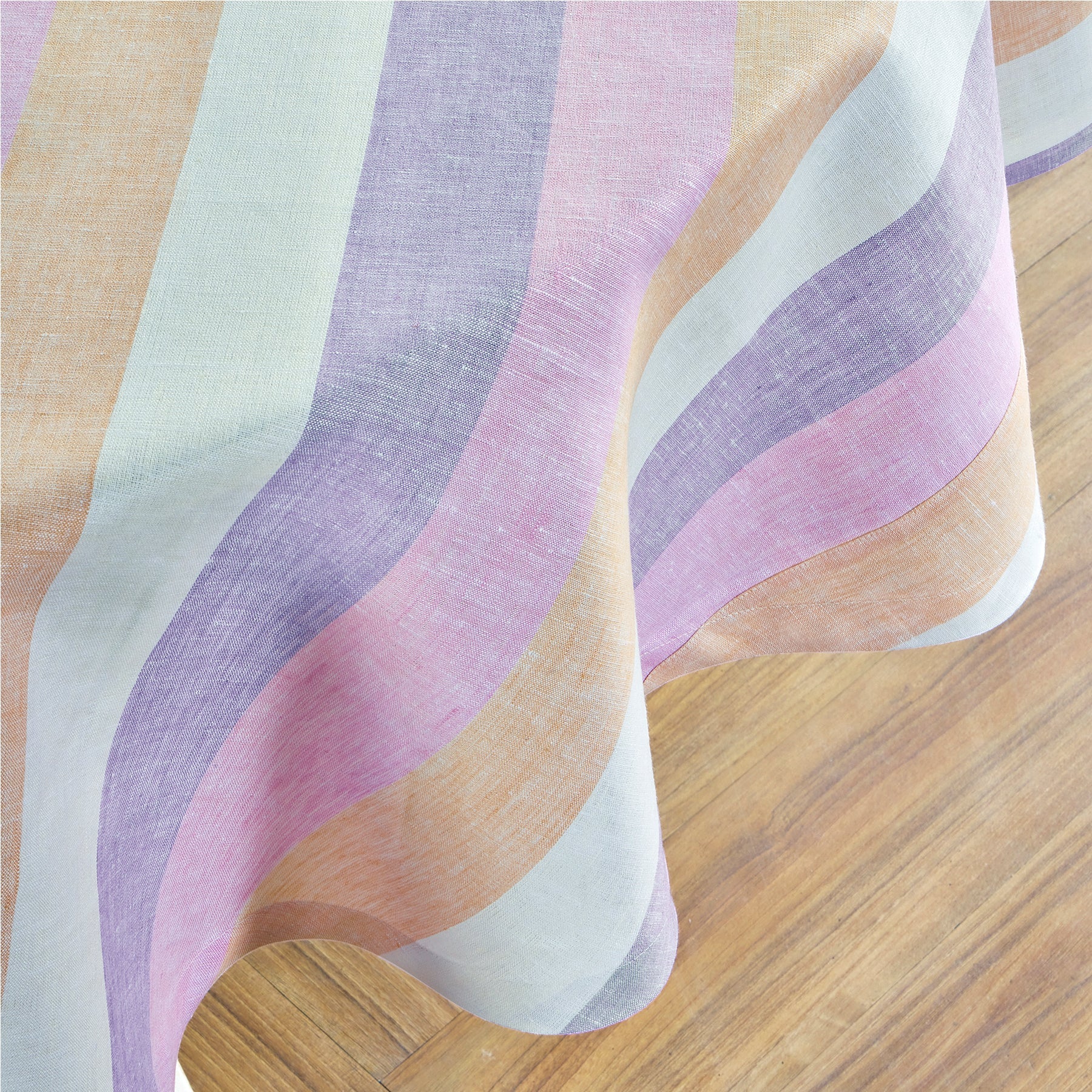 Gelato Stripe Round Tablecloth