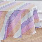 Gelato Stripe Round Tablecloth