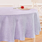 Narrow Stripe Round Tablecloth