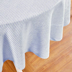 Narrow Stripe Round Tablecloth
