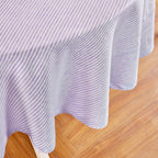 Narrow Stripe Round Tablecloth