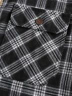 Men's Plus Size Plaid Button Down Shirt
