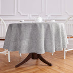 Narrow Stripe Round Tablecloth