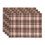 Rustic Plaid Placemats, Set of 4